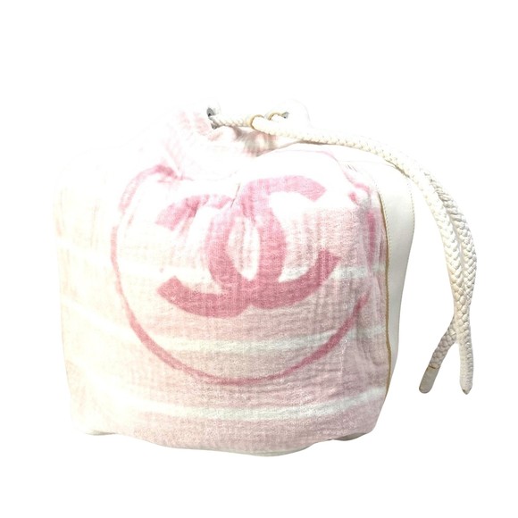 Chanel Logo CC Pink Cotton shoulder - Picture 1 of 10
